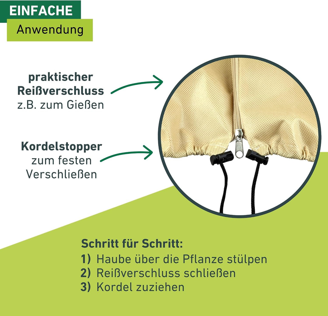Windhager Winter-Vlieshaube Superprotect XXL, Kälteschutz, Frostschutz für Pflanzen, Abdeckvlies, Wi