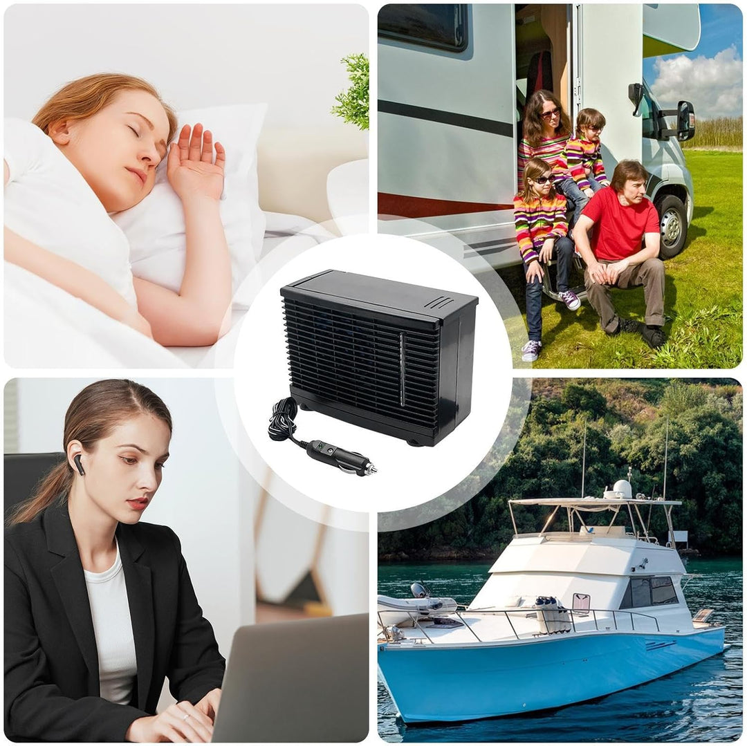 Tragbarer Auto Klima Ventilator | Fahrzeug Klima Ventilator,12V Gebläse Klebehalterung Für Auto Camp
