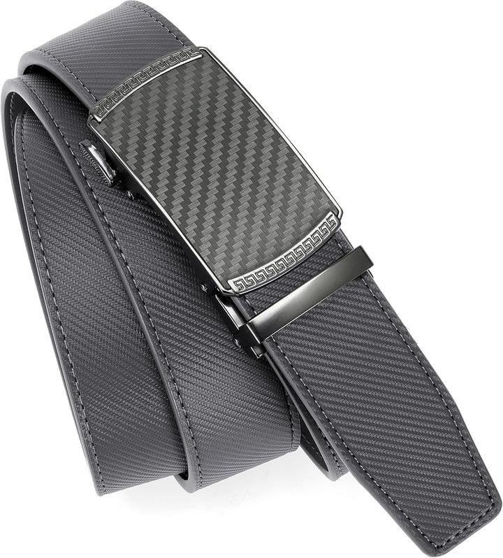 CHAOREN Gürtel Herren, Automatik Ledergürtel Herren 35mm ohne Löcher Taille 90-100cm (Gesamtlänge 11