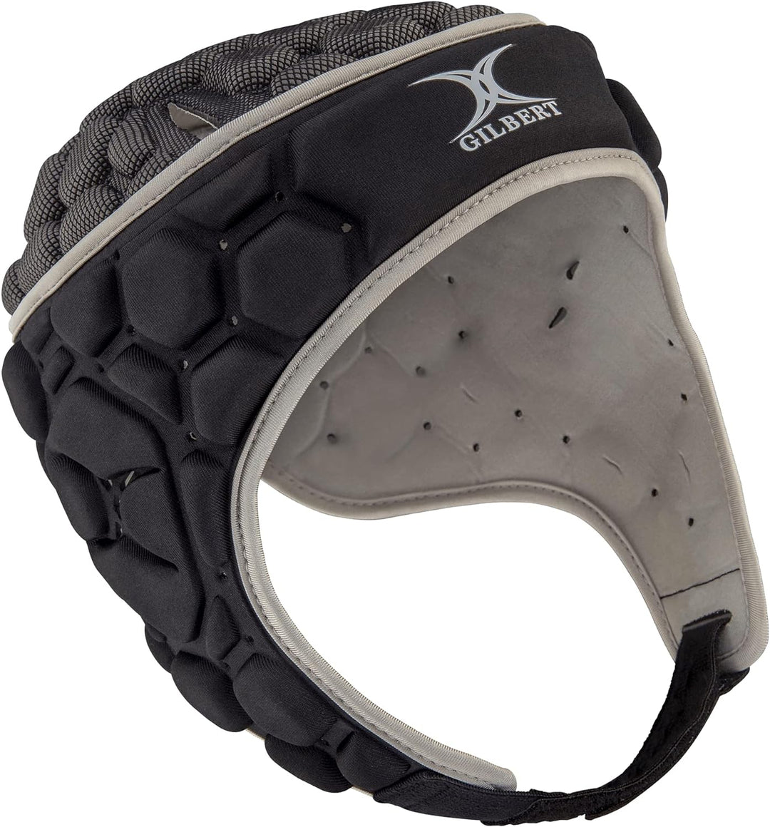 Gilbert Falcon 200 Kopfschutz für Herren, Schwarz/Silberfarben XL, XL