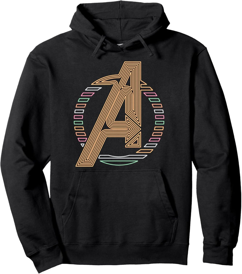 Marvel Avengers Multi-Lined Bold Logo Pullover Hoodie