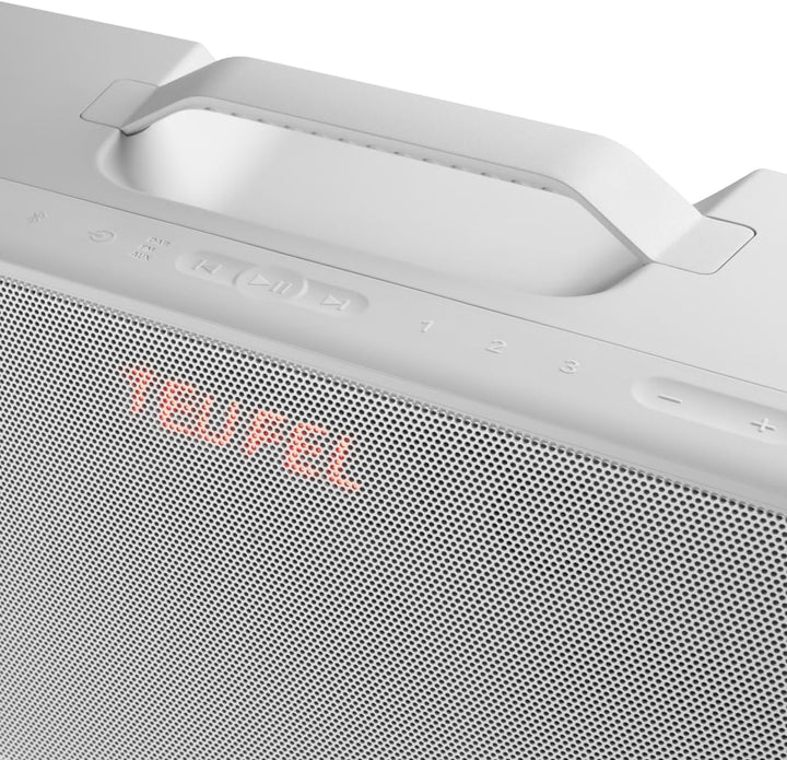 Teufel BOOMSTER 4 Robuster Bluetooth Lautsprecher mit 2.1-Stereo-System Soundsystem DAB+ und FM-RDS-