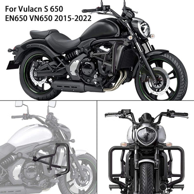 PSLER Motorrad Stossstange Motorschutz Sturzbügel für Kawasaki Vulcan S VN650 EN650 S650 2015-2023,