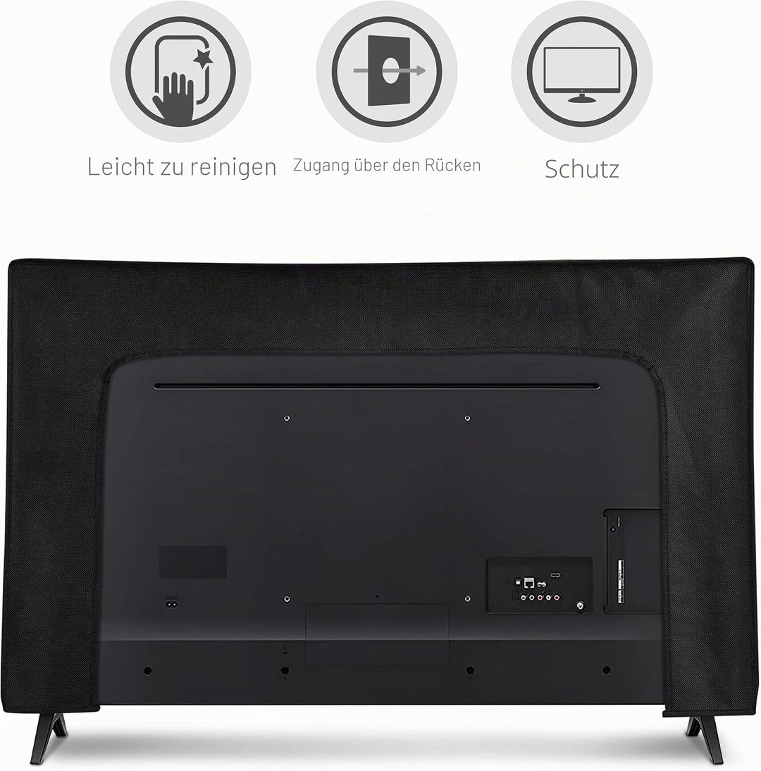 kwmobile 40" TV Hülle - Indoor Fernseher Bildschirmschutz Abdeckung - TV Bildschirm Staubschutzhülle