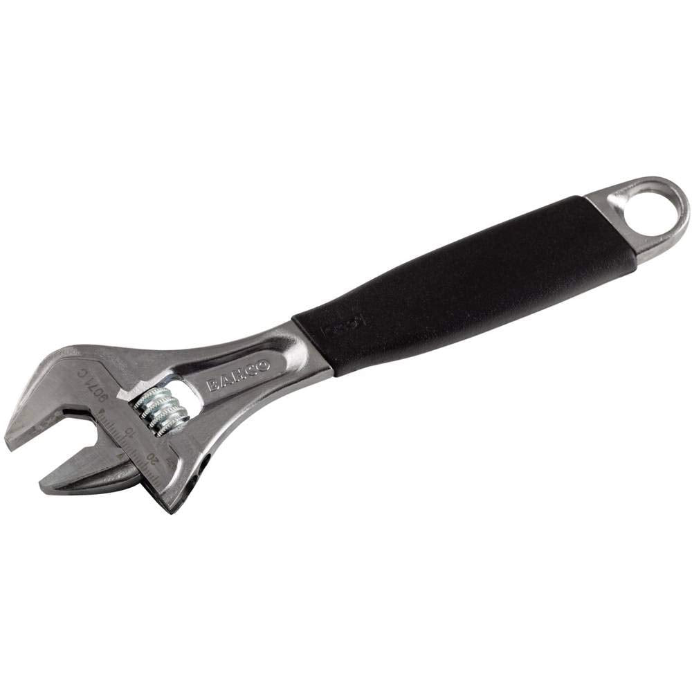 Bahco-Rollgabelschlüssel, Serie 90, umstellbare Backe, Verchromt, 8", 9071PC