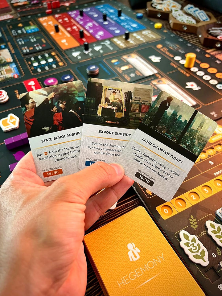 Hegemony Lead Your Class to Victory | Unique Asymmetric Card Driven Game | Political Economic Board