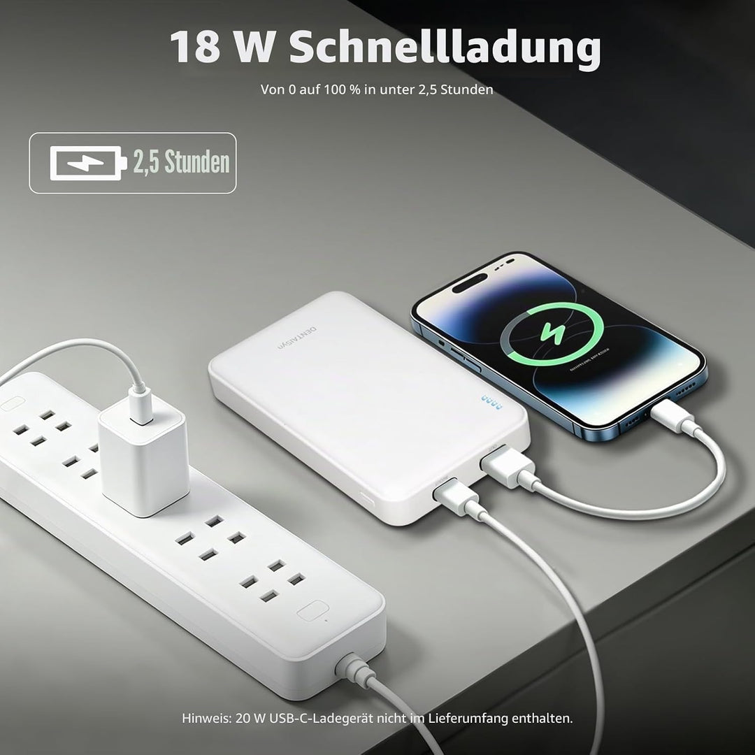 Halbfestkörper Power Bank, 20w10000 mAhsemi-solid Battery mit Schnellladefunktion, ausgestattet mit