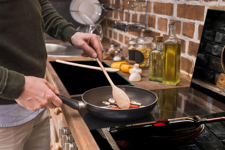 TMK | Herdabdeckplatten ceranfeld 3 Teilig 30x52 cm | Ceranfeldabdeckung Küche Elektroherd Induktion
