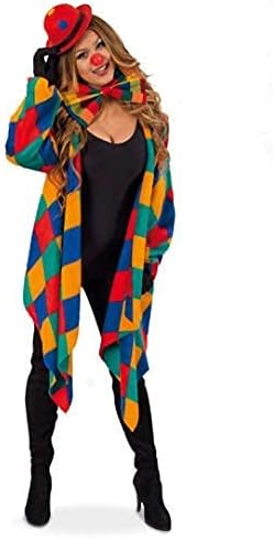KarnevalsTeufel Kostüm-Set Clown 5-teilig Weste mit passender Schleife und Mini-Melone, Handschuhe u