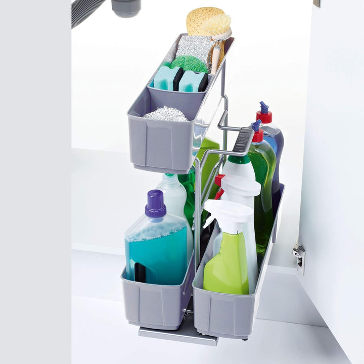 SOTECH CleaningAGENT Küchenauszug (BxTxH: 298 x 480 x 480 mm) Schrankauszug Putzmittelauszug Bodenmo