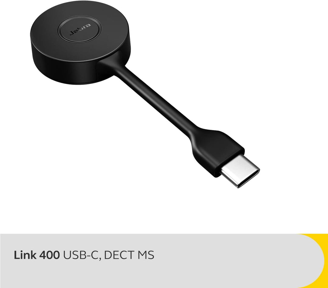 Jabra Link 400 USB-C DECT Adapter - Tragbarer und langlebiger Dongle mit bis zu 150 m geschützter Fu