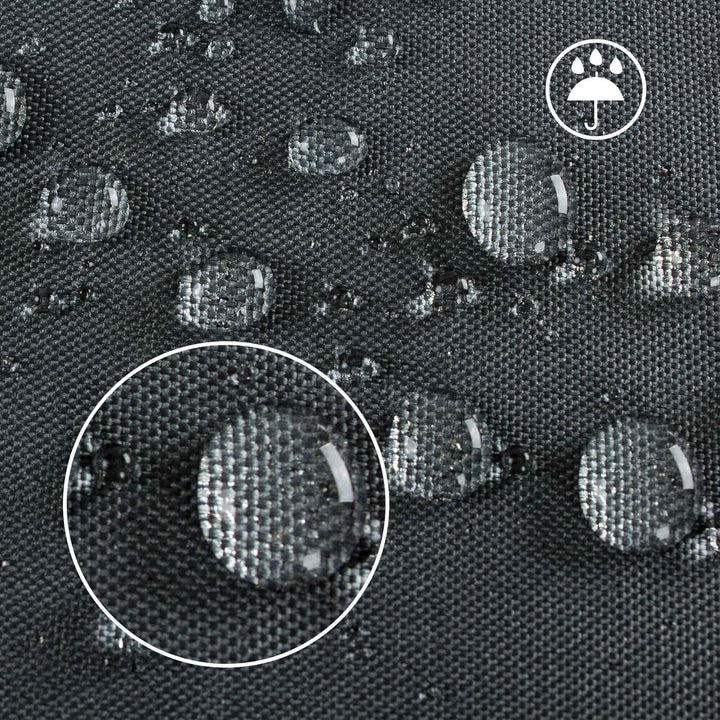 HENTEX Schutzhülle Cover Eckbank für Gartenmöbel Abdeckung L-Form, Grau, 235x235x100x70H cm 235×235×