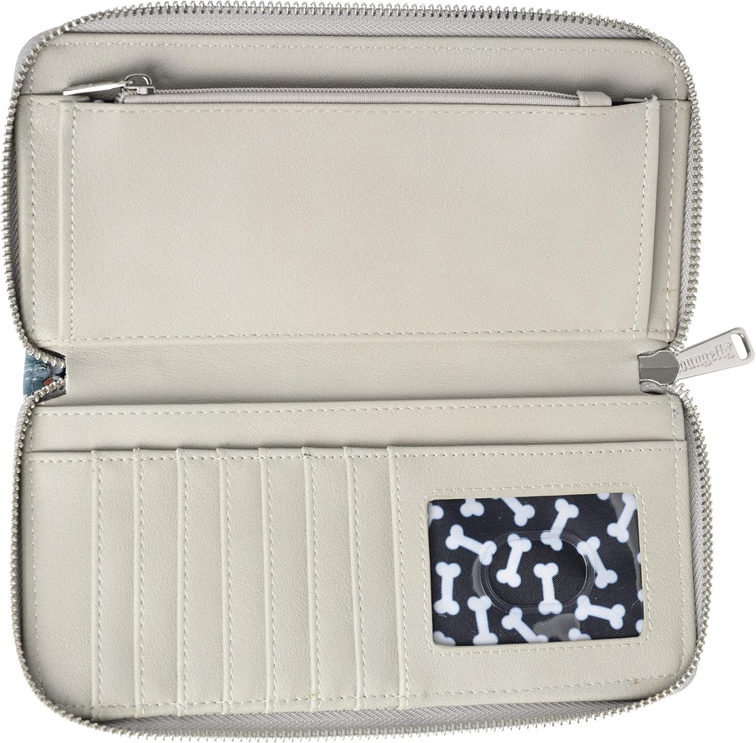 Loungefly Disney Dogs Geldbörse mit Reissverschluss und Clutch, Kunstleder, grau, Einheitsgrösse,, G