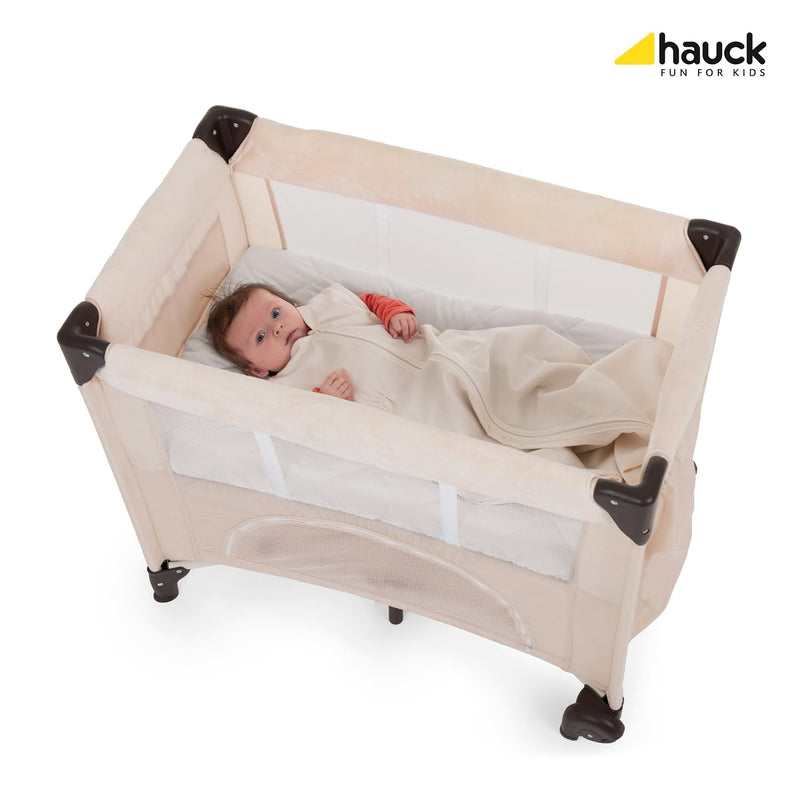 Hauck Spannbettlaken Bed Me 80x50 cm Spannbettuch für Babybett Matratzen, Weiche Steppung, Elastisch