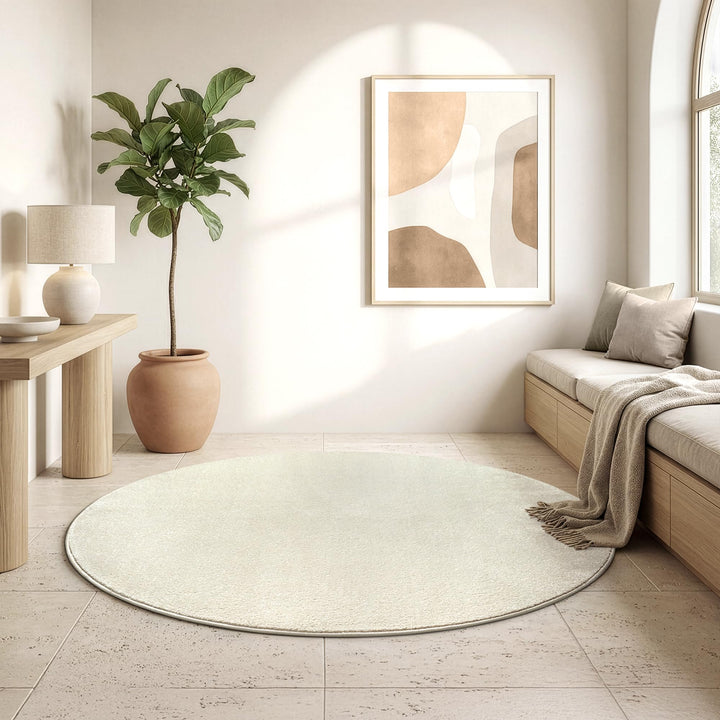 SANAT Kurzflor Teppich Wohnzimmer - Uni Modern Teppiche fürs Schlafzimmer, Arbeitszimmer, Büro, Flur
