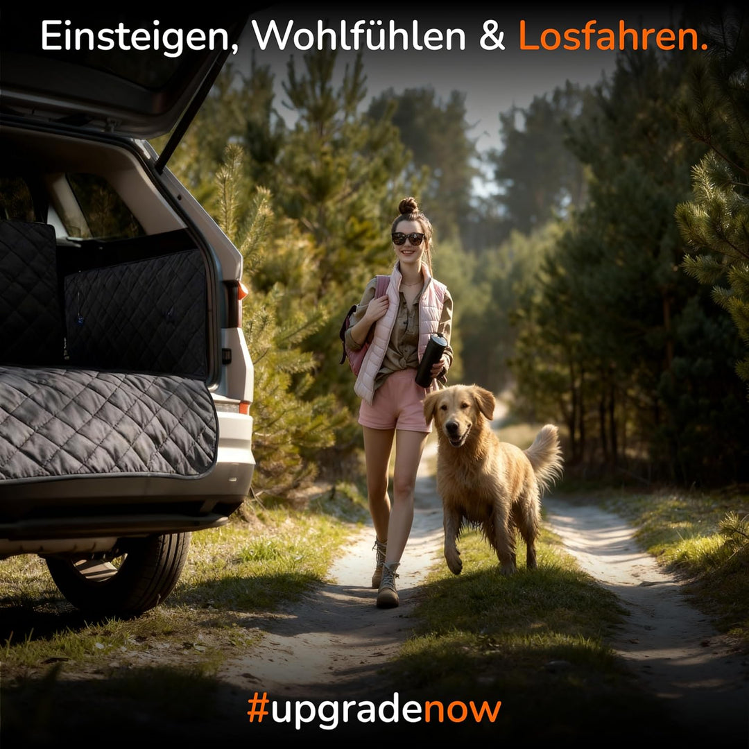 Upgrade4cars Premium Kofferraumschutz Hund mit Ladekantenschutz Wasserdicht & rutschfest | Auto Hund