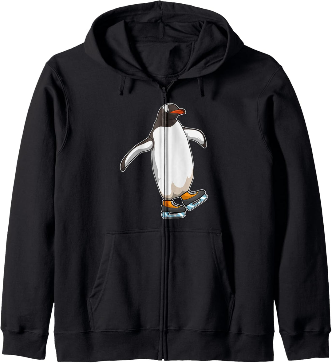 Pinguin Eislaufen Schlittschuhe Wintersport Kapuzenjacke