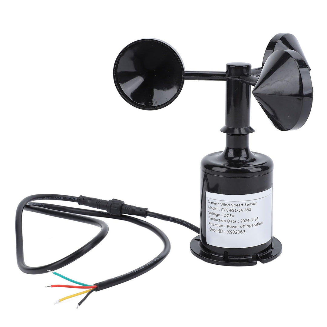 Windsensor Trans, Windgeschwindigkeitssensor, DC 5V Windgeschwindigkeitsüberwachungssensor mit 0,8 m