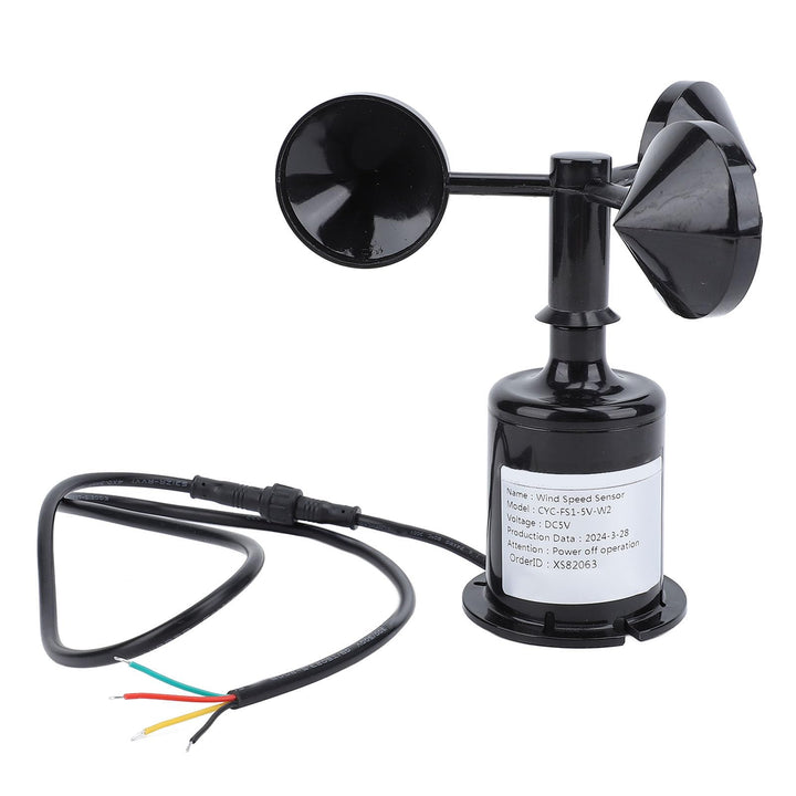 Windsensor Trans, Windgeschwindigkeitssensor, DC 5V Windgeschwindigkeitsüberwachungssensor mit 0,8 m