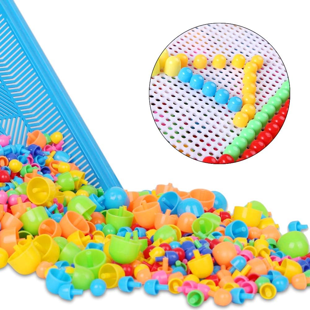 ITODA Steckspielzeug Mosaik Steckspiel Pädagogisches Kinderspielzeug Kreatives Spielzeug Jungen Mädc