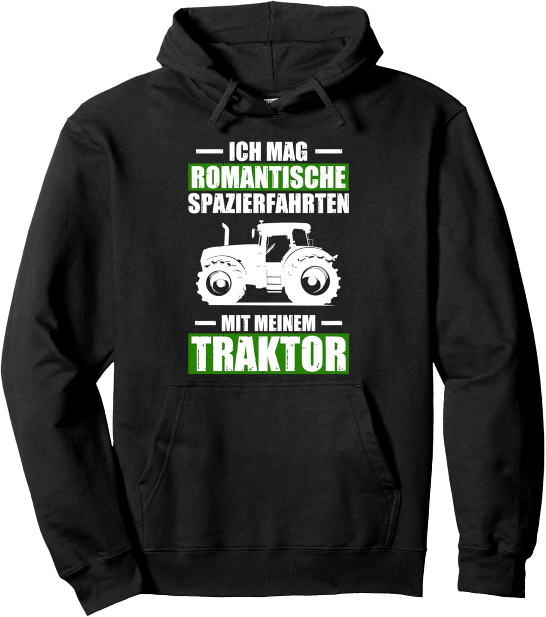 Romantische Spazierfahrten Landwirt Traktor Traktorfahrer Pullover Hoodie