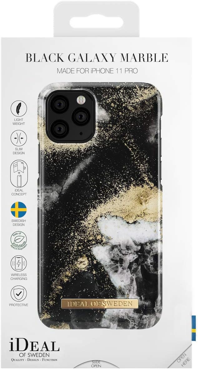 IDEAL OF SWEDEN Handyhülle für iPhone 11 Pro/X/XS (Black Galaxy Marble)
