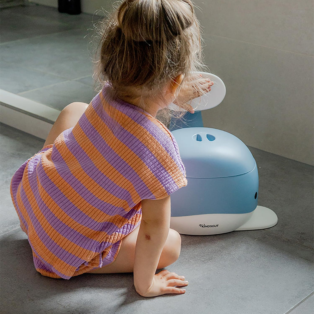 Kindsgut Kinder-Töpfchen, Babytopf WC/Klo, kinderfreundliches Wal-Design und dezente Farben, Toilett