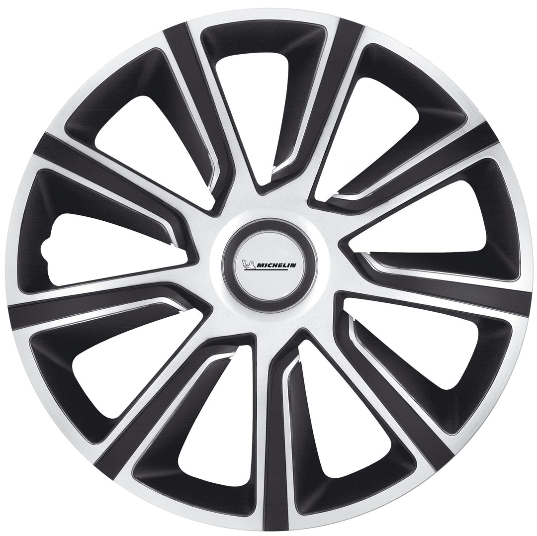 MICHELIN Radkappen 13 Zoll Universal Radzierblenden Louise 4er Set Fürs Auto ABS Kunststoff | Schwar