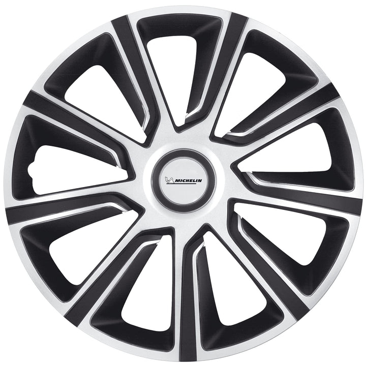 MICHELIN Radkappen 13 Zoll Universal Radzierblenden Louise 4er Set Fürs Auto ABS Kunststoff | Schwar