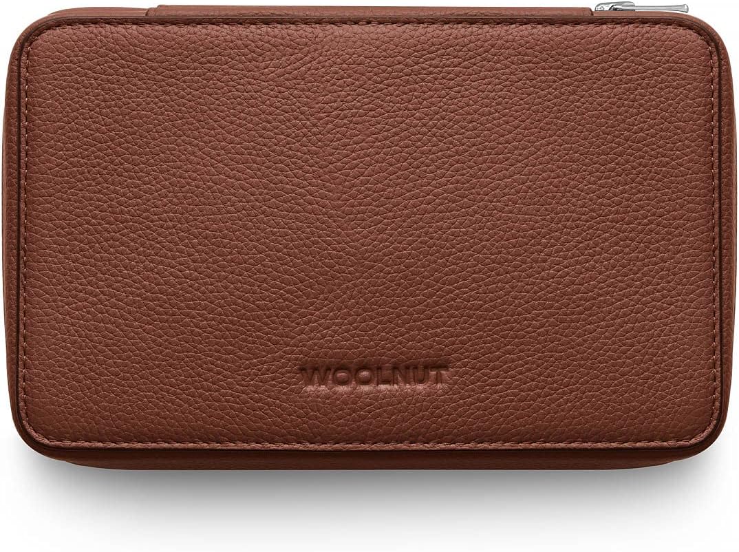 Woolnut Tech-Organizer aus Leder für Apple Zubehör - Cognac Braun, Cognac Braun