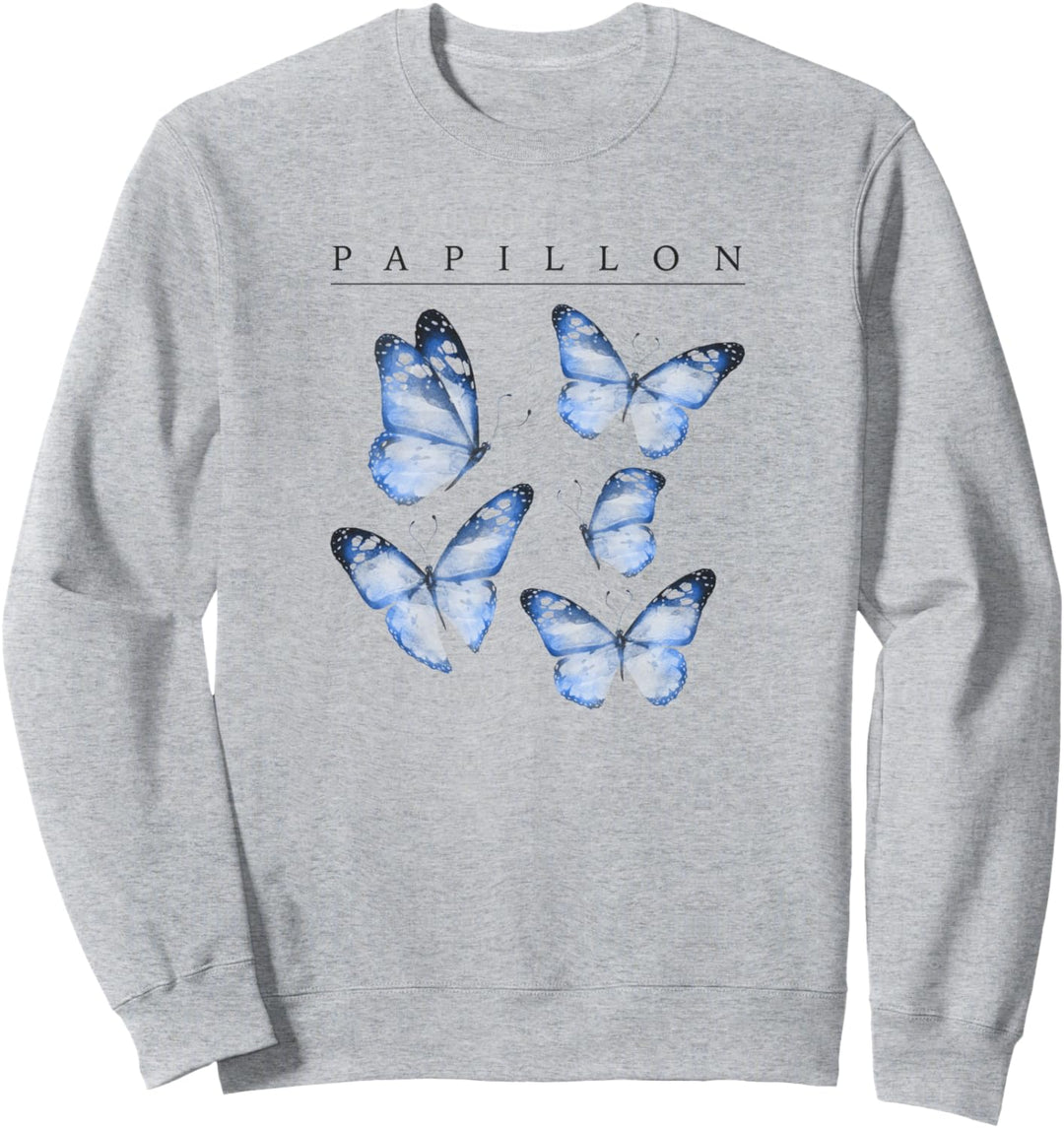Papillon Blue Butterflies Sweatshirt