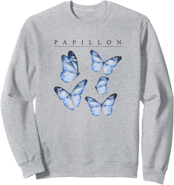 Papillon Blue Butterflies Sweatshirt