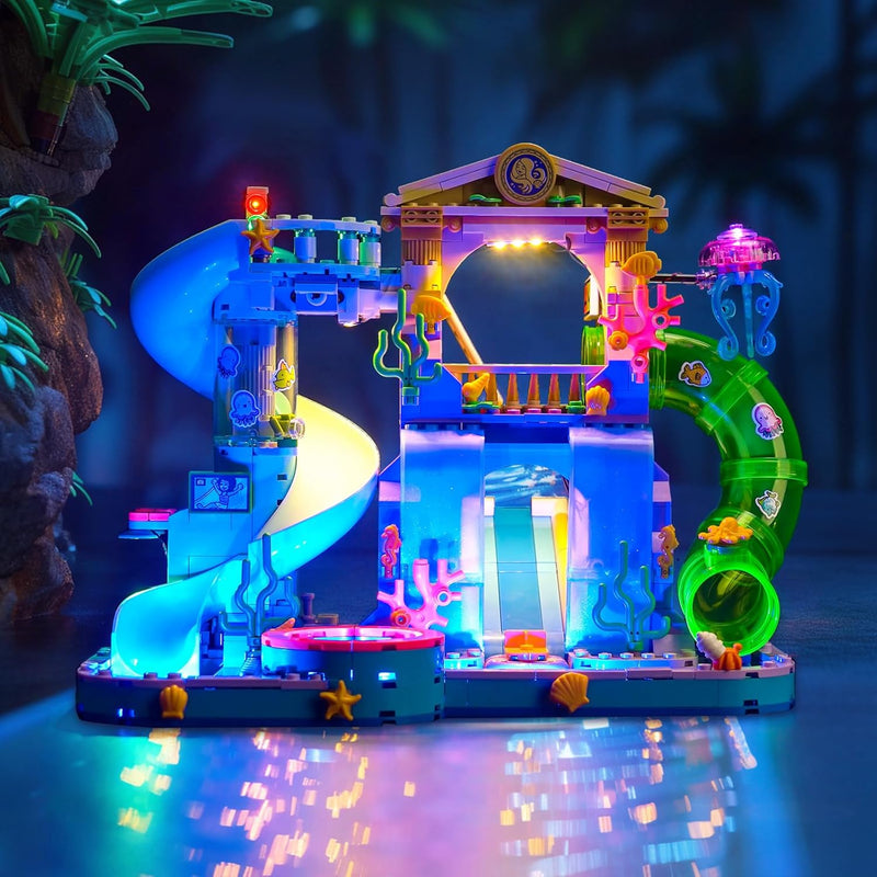 LocoLee Licht Kompatibel mit Lego Heartlake City Wasserpark, Nur Lichter Set - Kein Modell, Licht Be