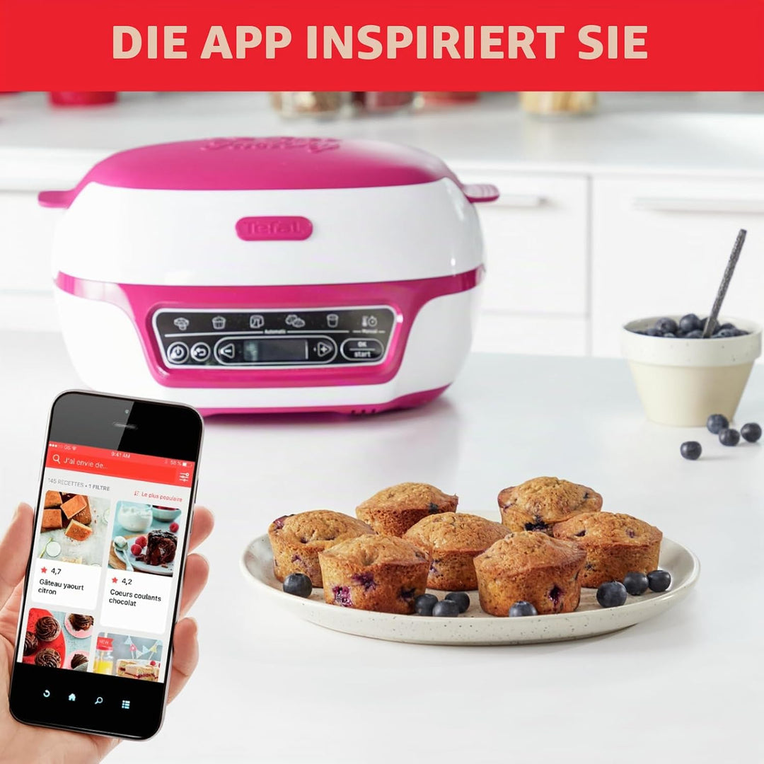 Tefal Cake Factory Délices KD8101 | Kuchenbackautomat | 5 Automatische Programme | Manueller Modus |