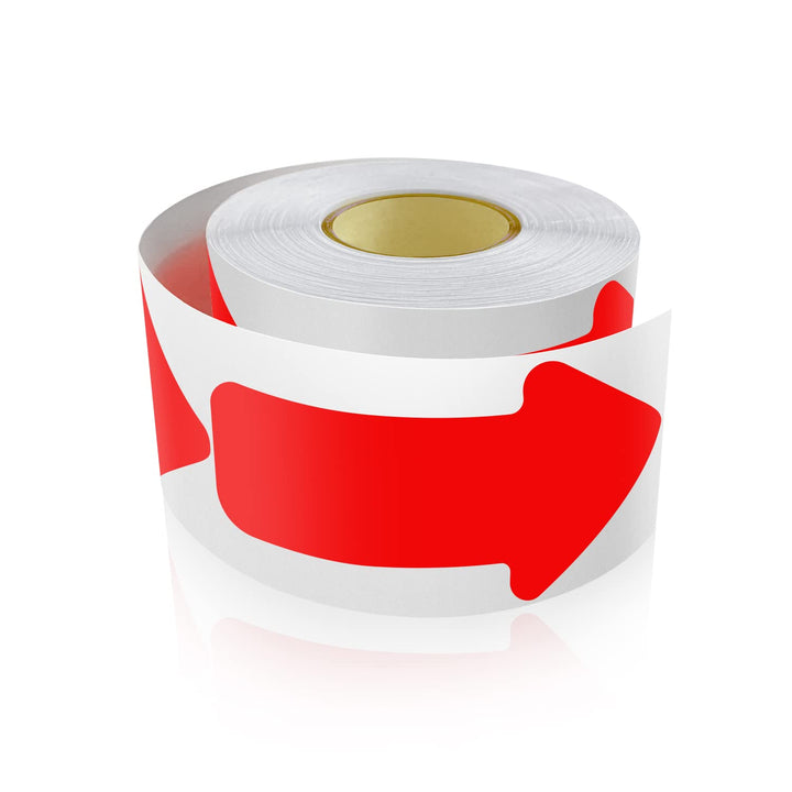 200 Stück Pfeil Aufkleber 5 x 10 cm Pfeile Bodenmarkierung Rolle Selbstklebend Boden Sticker Wetterf