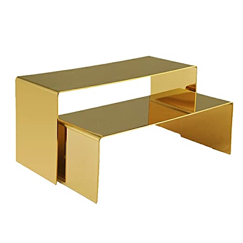 U/ Gold Edelstahl Handtasche Schuh Display Ständer Racks 2PCS/SET/PACK