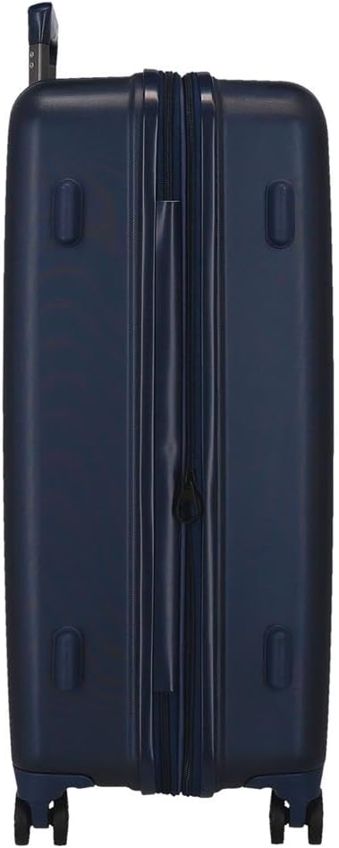 Movom Wood Kofferset Blau 55/70 cms Hartschalen ABS TSA-Schloss 119L 4 Doppelräder Handgepäck 2er-Ko