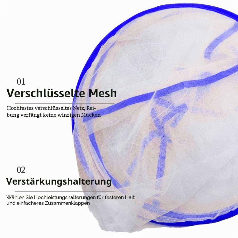 Fafeicy Mini Faltbares Moskitonetz für den Kopf, Ultraleichtes Moskitonetz, Zelt für Bettwäsche, Cam
