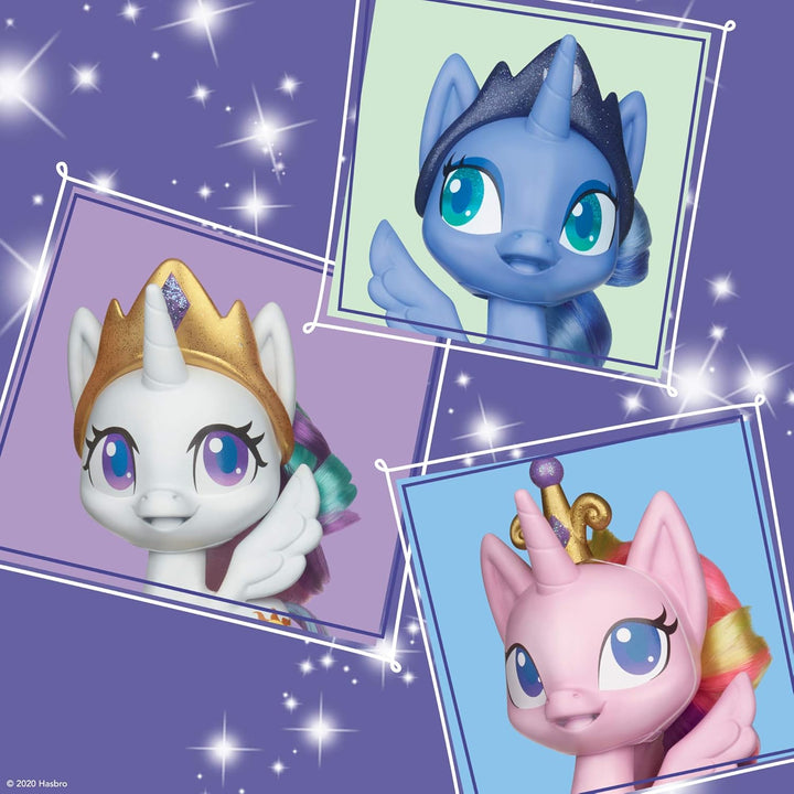 My Little Pony Mega Friendship Collection 9 Spielfiguren Pony 12,5 cm mit bürstbarem Haar, Kamm und