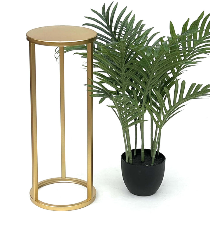 DanDiBo Blumenhocker Metall Gold Rund Blumenständer Beistelltisch 96510 Blumensäule Modern Pflanzens
