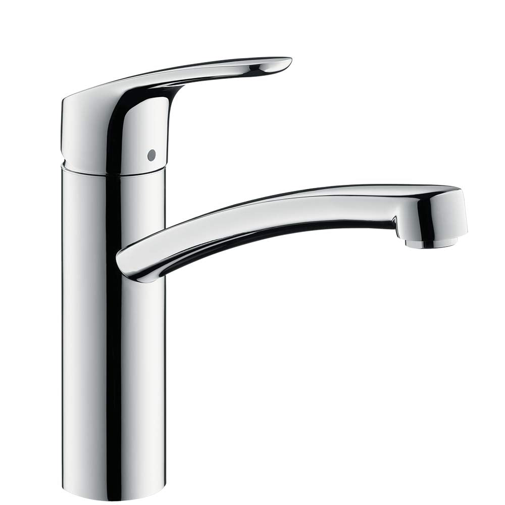 hansgrohe Focus M41 - Küchenarmatur, 1 Stahlart, Wasserhahn Küche mit Auslaufhöhe 160 mm, Mischbatte