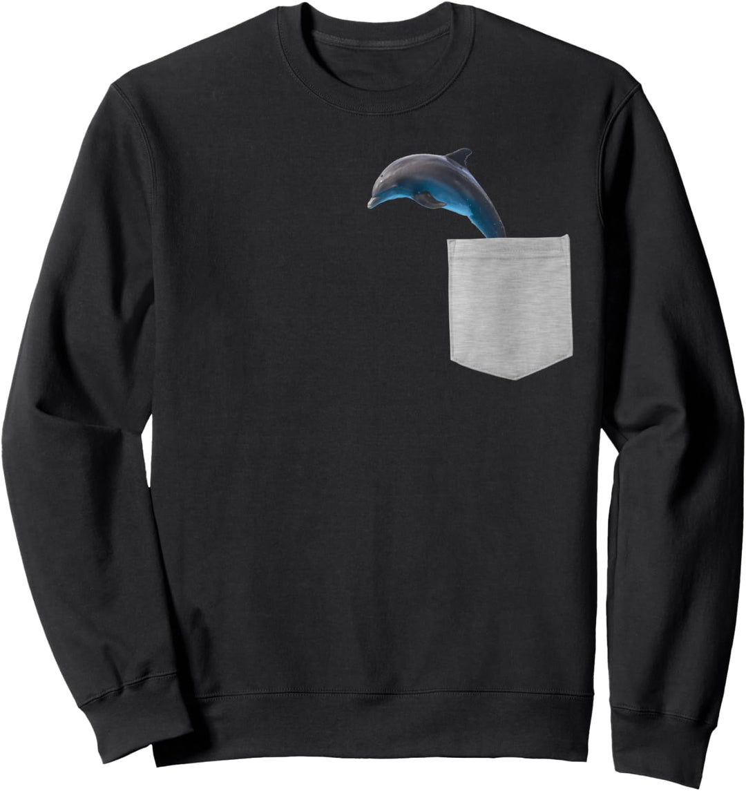 Animal in Your Pocket bottlenose dolphin Sweatshirt