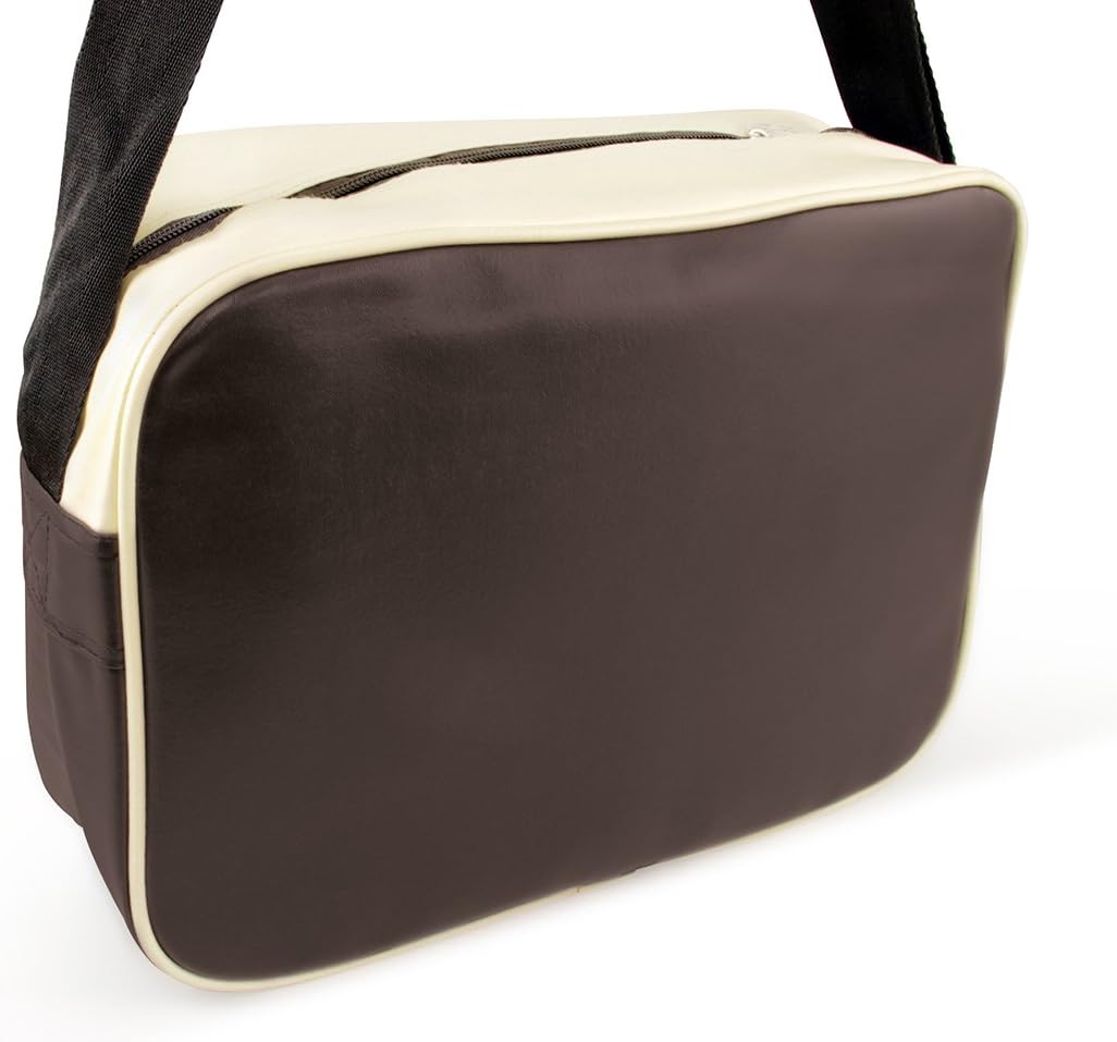 BRISA VW Collection - Volkswagen Schulter-Umhänge-Reise-Tasche-Freizeit-Bag mit VW T1 Bulli Bus Moti