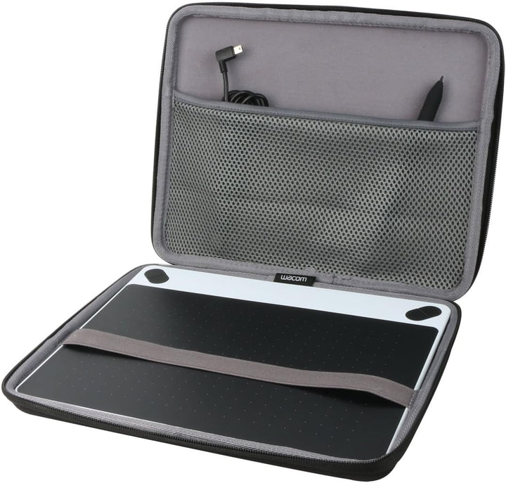co2CREA Harte reiseschutzhülle Etui Tasche für Wacom Intuos M Mobiles Zeichentablett (Tasche für Wac