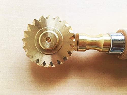 Nudelrädchen, Teigrad für frischen Blätterteig, Teigschneider für Tortellini, Ravioli-Rad - Durchmes