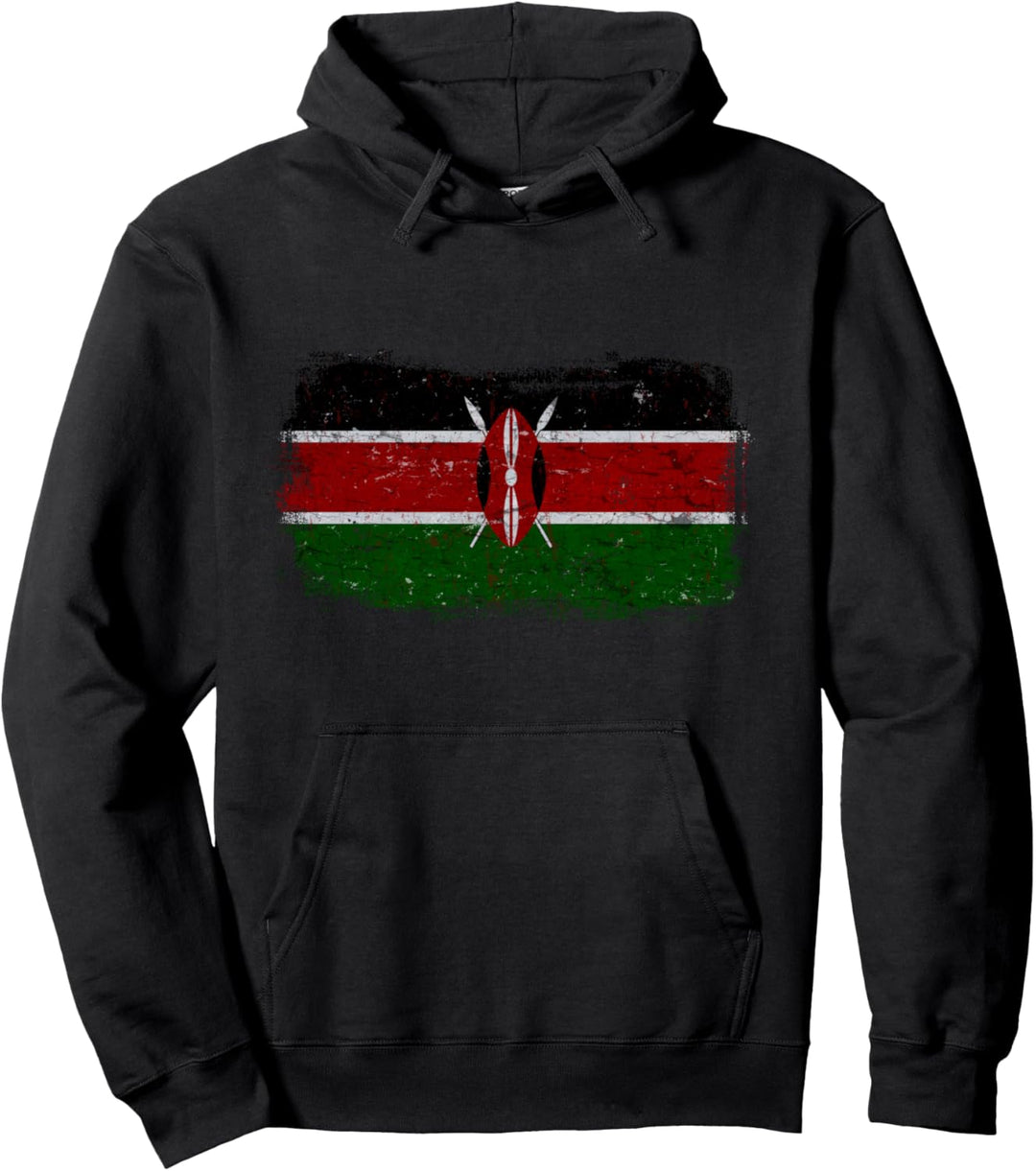 Kenia Kenianische Nationalflagge Pullover Hoodie