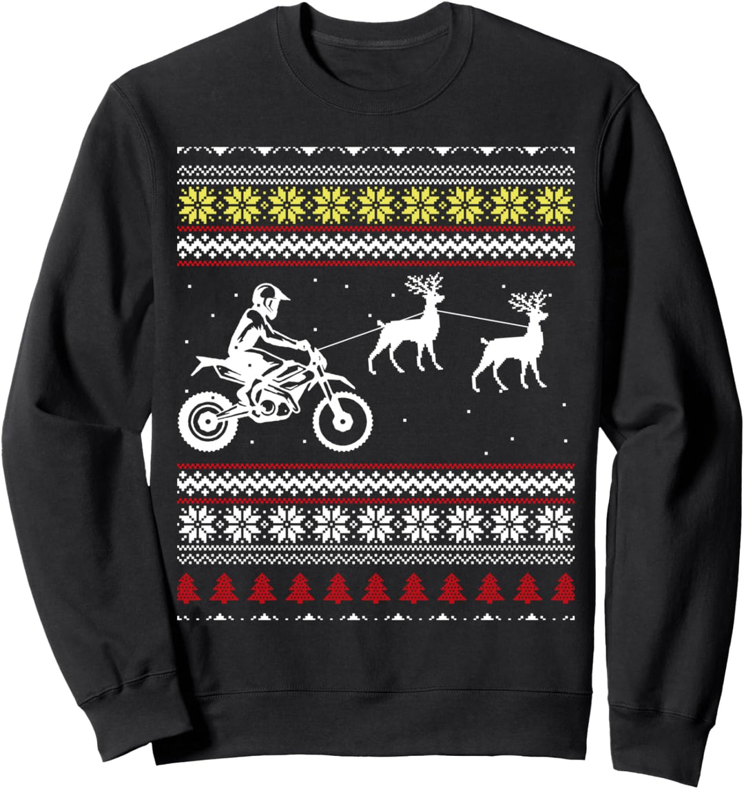 Hässlicher Weihnachtspullover für Biker Sweatshirt
