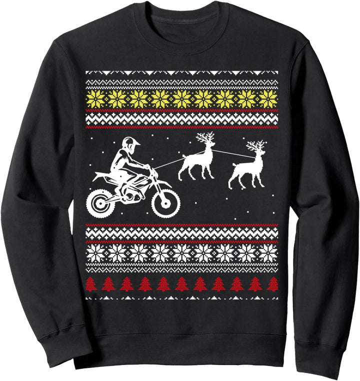 Hässlicher Weihnachtspullover für Biker Sweatshirt
