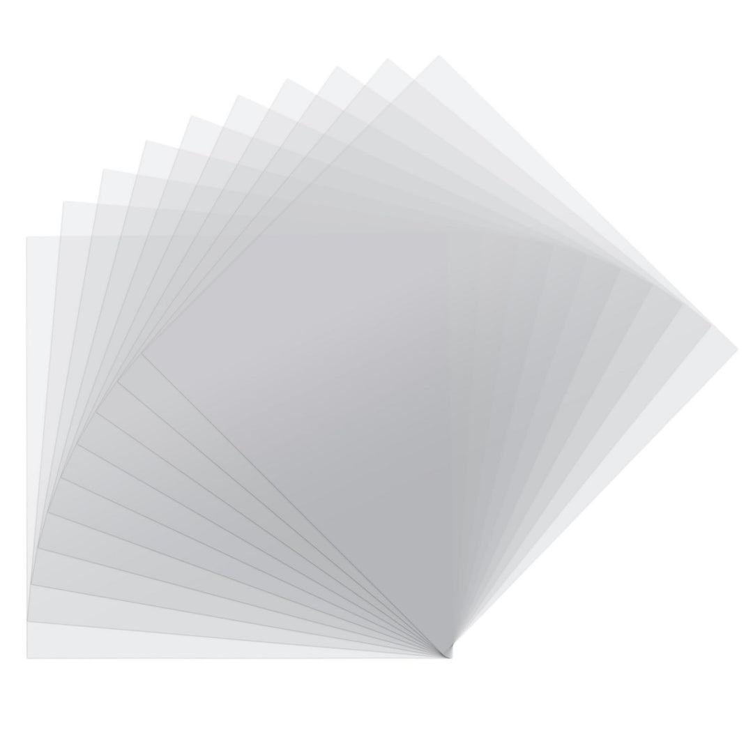 Vaessen Creative Florence Acetat Platten - Quadratisch Kraftpapier - 30,5 x 30,5 cm - Transparent -