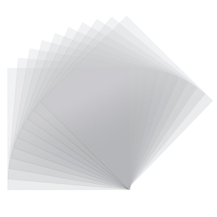 Vaessen Creative Florence Acetat Platten - Quadratisch Kraftpapier - 30,5 x 30,5 cm - Transparent -